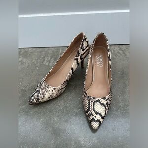 Franco Sarto Heels Snake Pattern